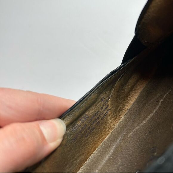 Alegria Black Textured Slip-On Shoes 41 - Picture 12 of 13